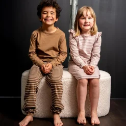 Outlet En Fant Pige Natkjole i økologisk bomuld - Shadow Gray