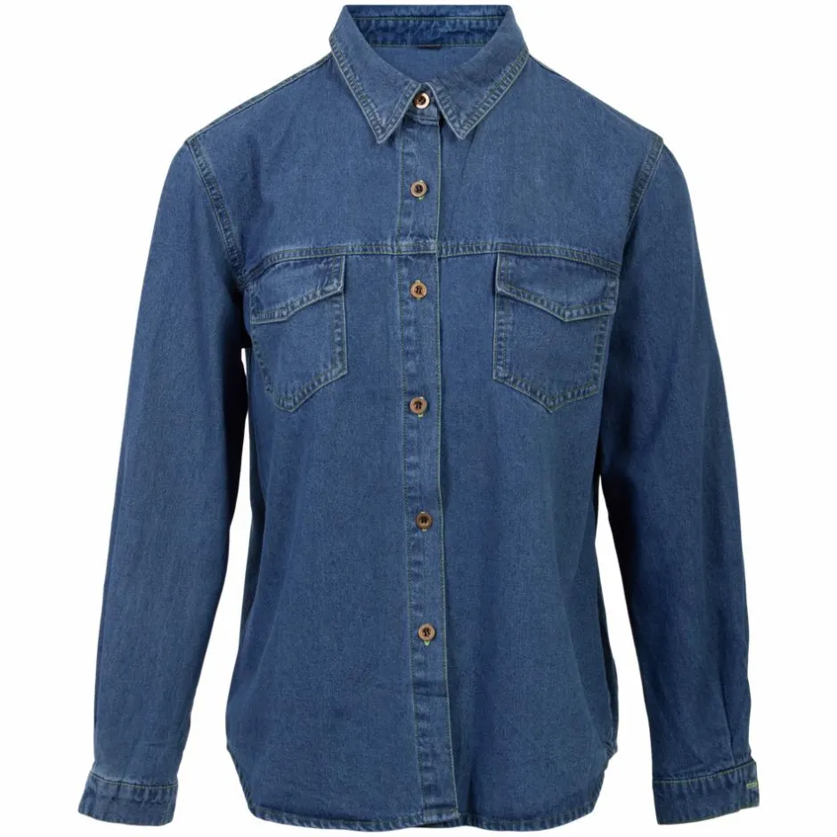 Sale Fashion Lorrta Dame Skjorte Jakke - Denim