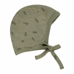 New Fixoni Baby Hjelm i uldmix - Deep Lichen Green