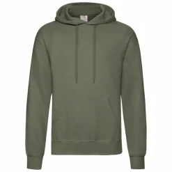 Fruit of the loom Unisex Hættetrøje - Classic Olive