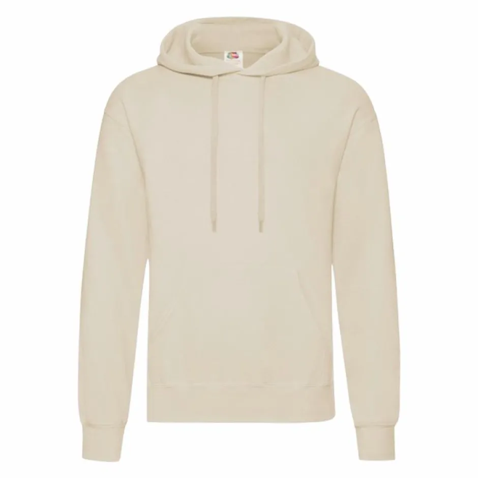 Clearance Fruit of the loom Unisex Hættetrøje - Natural
