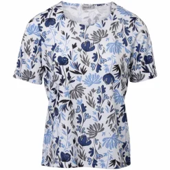 Sale Gabriella K. Dame T-shirt - Azure Comb