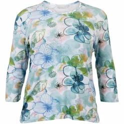 Clearance Gabriella K. Dame T-shirt - Green Comb