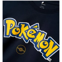 Online Guppy Alim Pokémon Pikachu Børne Langærmet t-shirt - Dark Sapphire