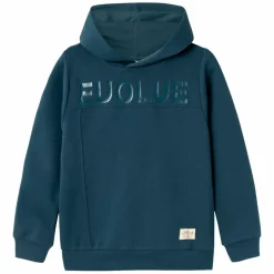 Clearance Guppy Largas Børne Hættetrøje - Midnight Navy