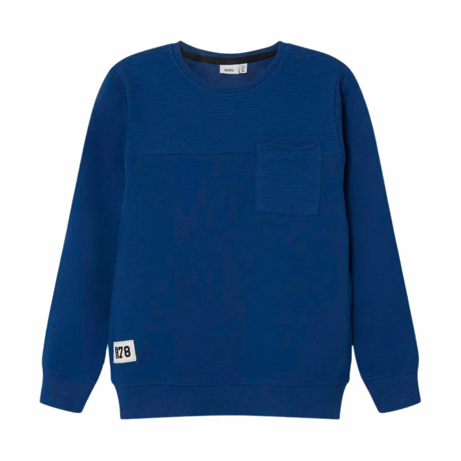 Sale Guppy Louie Drenge Sweatshirt - Navy Peony