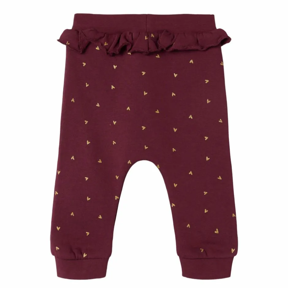 Outlet Guppy Reza Baby Sweatpants - Maroon Banner