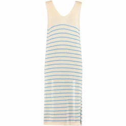 Hailys Dame Kjole - Beige Stripe