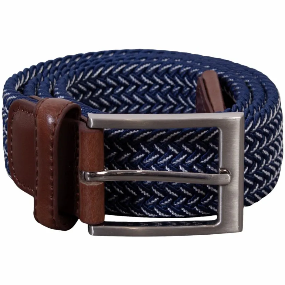 Discount NN Herre Bælte - Blue/white