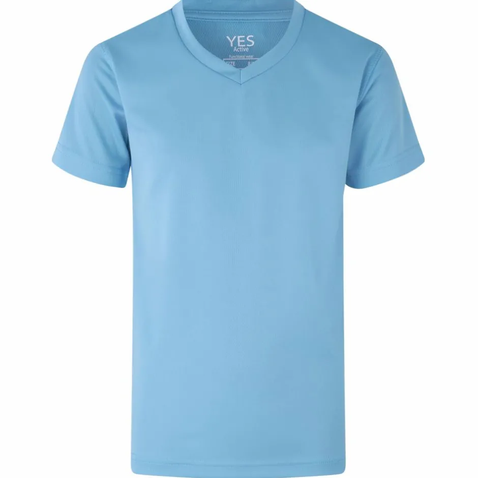 Hot ID Active Børne Trænings t-shirt - Cyan