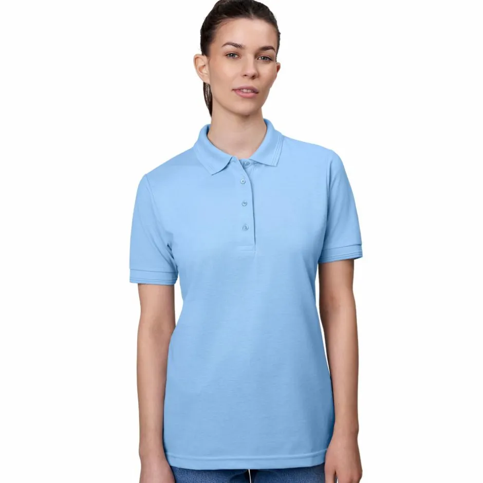 ID Dame Polo - Lys Blå