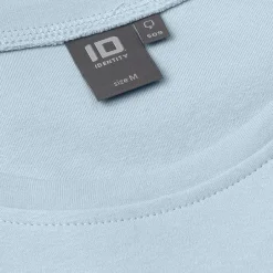 ID Interlock Dame Langærmet t-shirt - Lys Blå