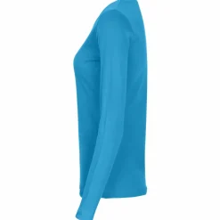 Best ID Interlock Dame Langærmet t-shirt - Turkis