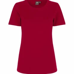 Online ID Interlock Dame T-shirt - Rød