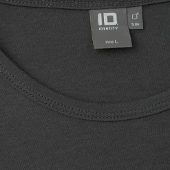 Best ID Interlock Herre Langærmet t-shirt - Koksgrå