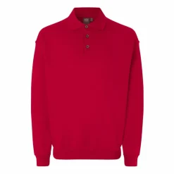 Best ID Klassisk Herre Sweatshirt - Rød