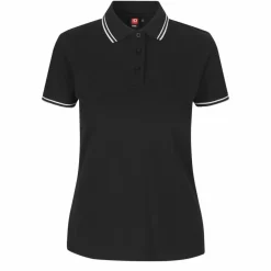 Online ID Kontrast Dame Polo - Sort
