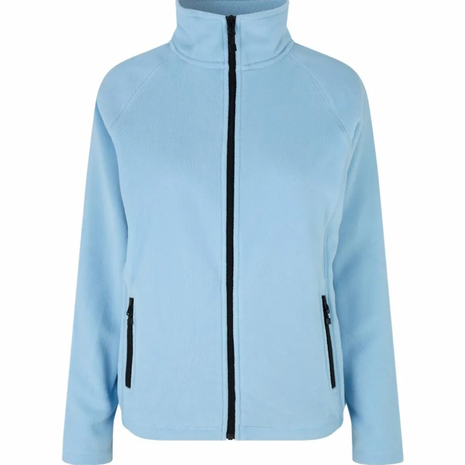 Sale ID Microfleece Dame Fleecejakke - Light Blue