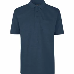Online ID Pro Wear Herre Polo - Blue Melange