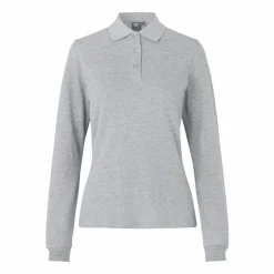 Best ID Stretch Dame Polo - Grå Melange