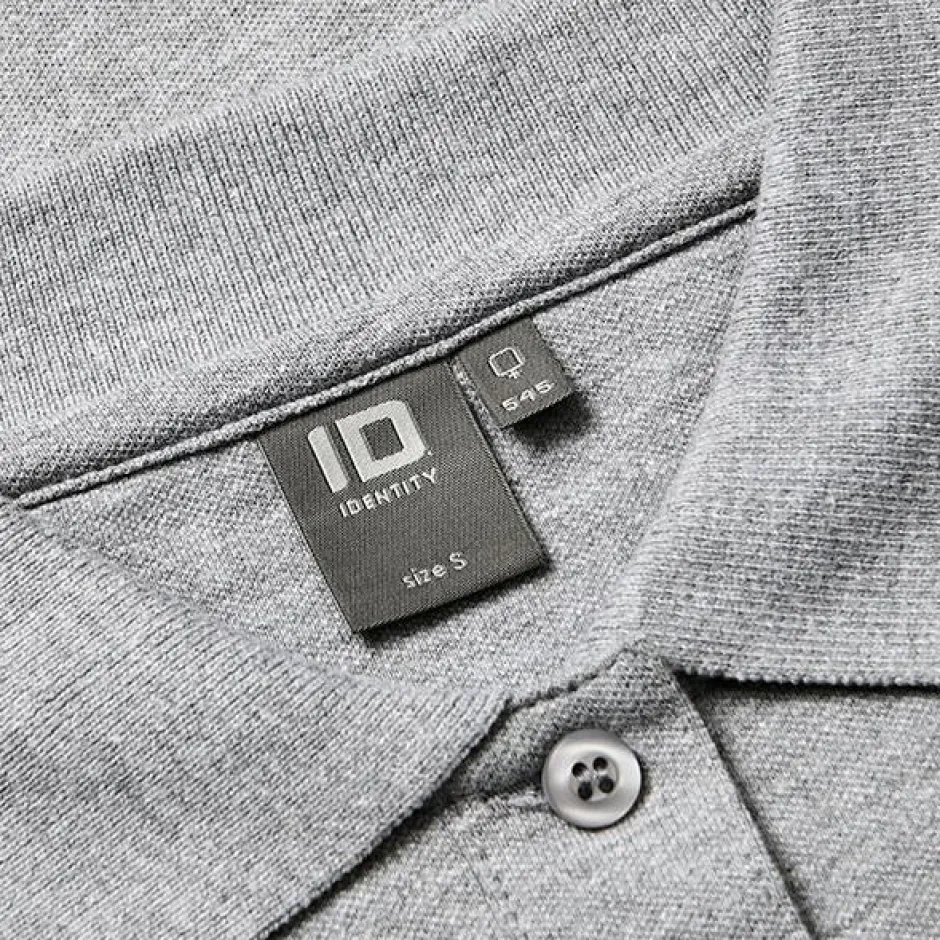 Best ID Stretch Dame Polo - Grå Melange