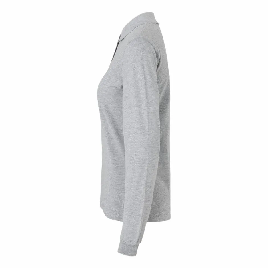 Best ID Stretch Dame Polo - Grå Melange