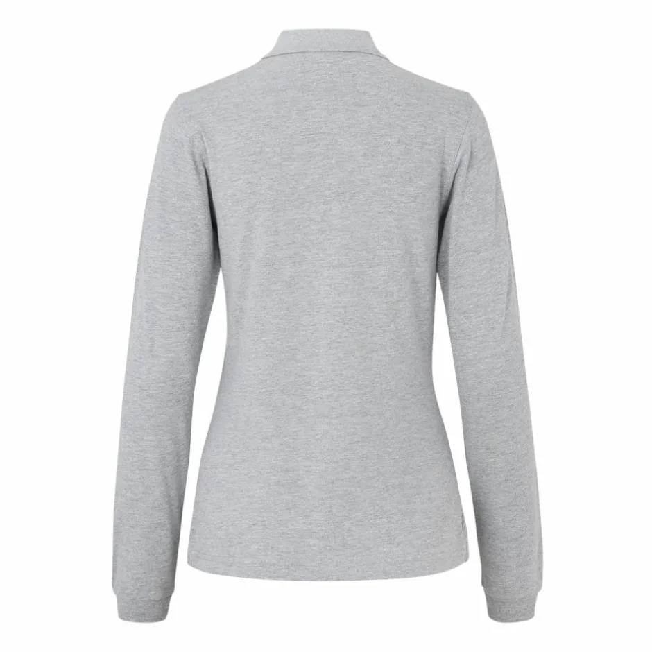 Best ID Stretch Dame Polo - Grå Melange