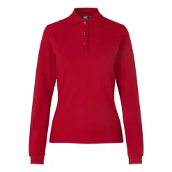 Discount ID Stretch Dame Polo - Rød
