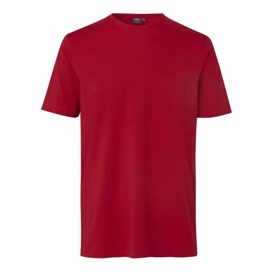 Outlet ID Stretch Herre T-shirt m. stretch - Rød