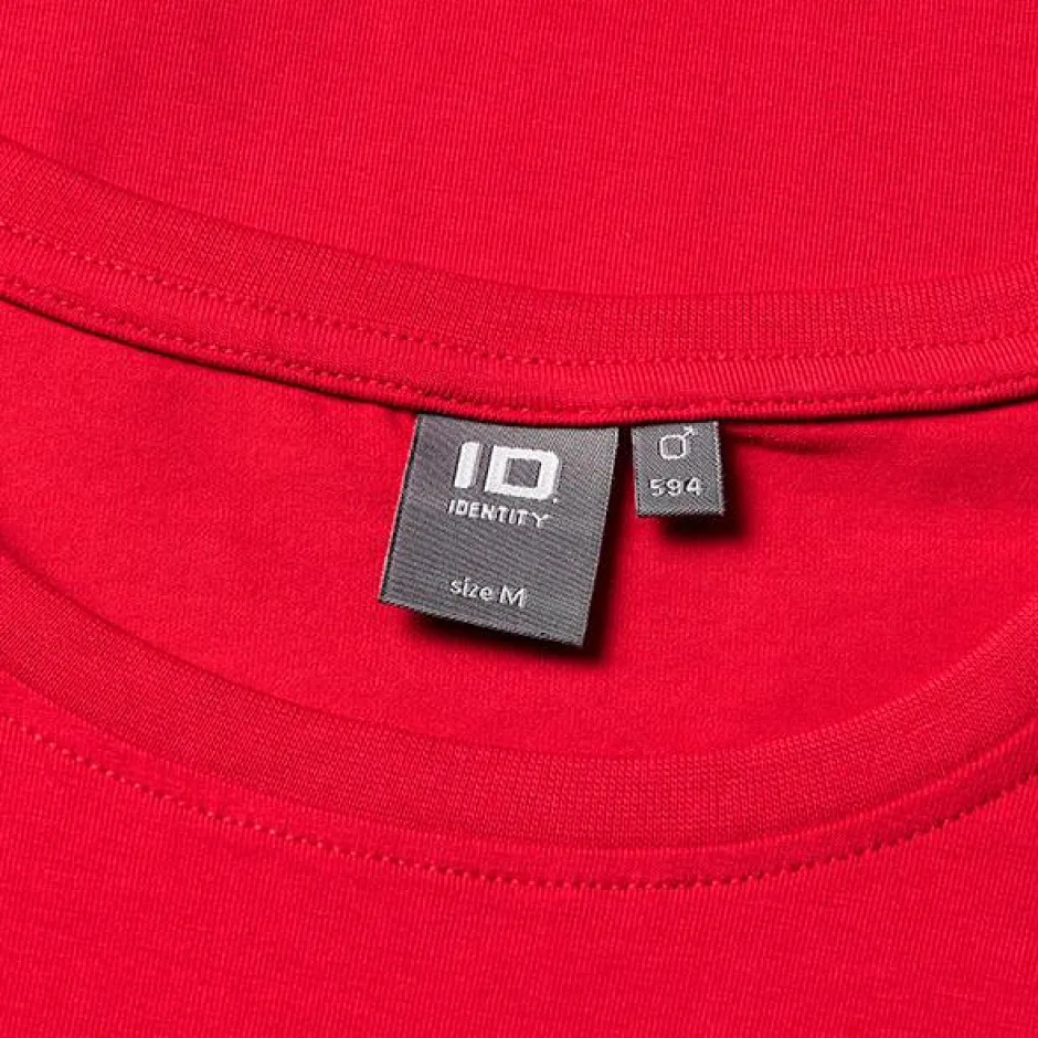 Outlet ID Stretch Herre T-shirt m. stretch - Rød