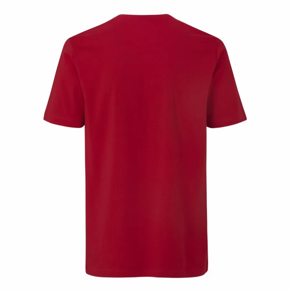 Outlet ID Stretch Herre T-shirt m. stretch - Rød