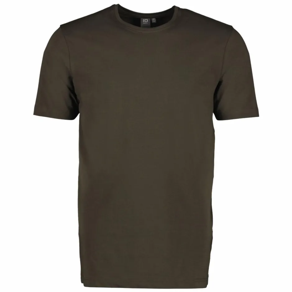 Sale ID Stretch Herre T-shirt m. stretch - Oliven