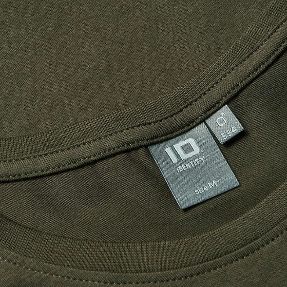Sale ID Stretch Herre T-shirt m. stretch - Oliven