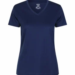 Clearance ID YES Active Dame Trænings t-shirt - Mørk Kongeblå