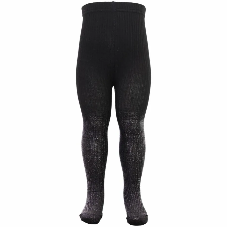 Best Impala Mia Børne Strømpebukser m. glimmer - Black w/Lurex