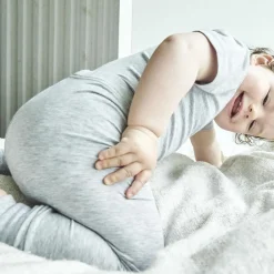 Best JBS OF DENMARK Baby Body i bambus - Lys grå melange