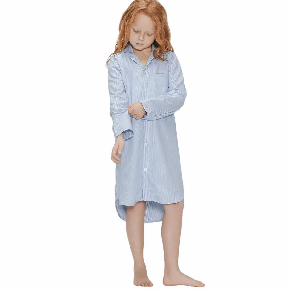 JBS OF DENMARK Pige Natkjole i bambus - Blå