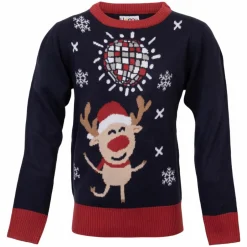 Sale NN Jule Børne Striktrøje - Navy