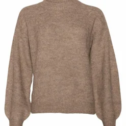 Best Kopenhaken Svelmø Dame Striktrøje - Dark Camel