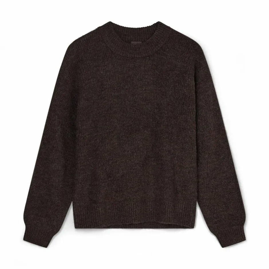 Online Kopenhaken Svelmø Dame Striktrøje - Earth Brown