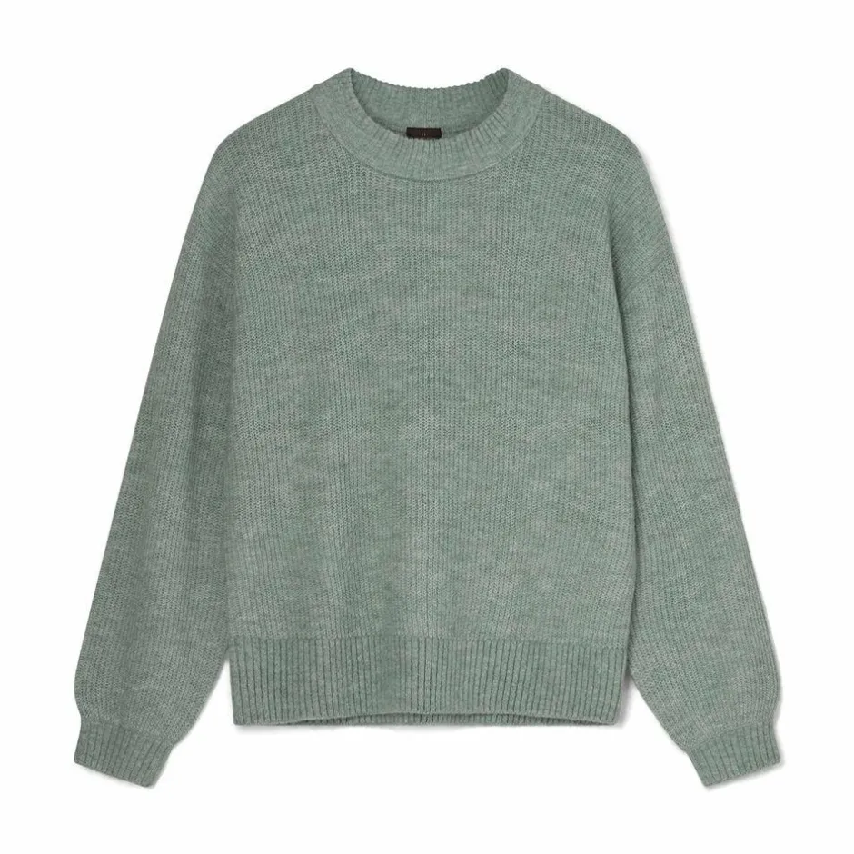 Outlet Kopenhaken Svelmø Dame Striktrøje - Iceberg Green