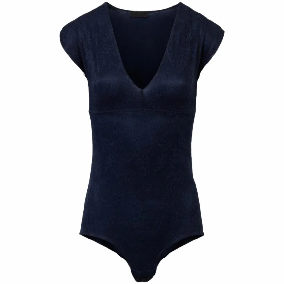 Sale Lulu's Drawer Leigh Dame Bodystocking - Navy