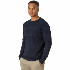 New Marcus Affleck Herre Striktrøje - Dark Navy