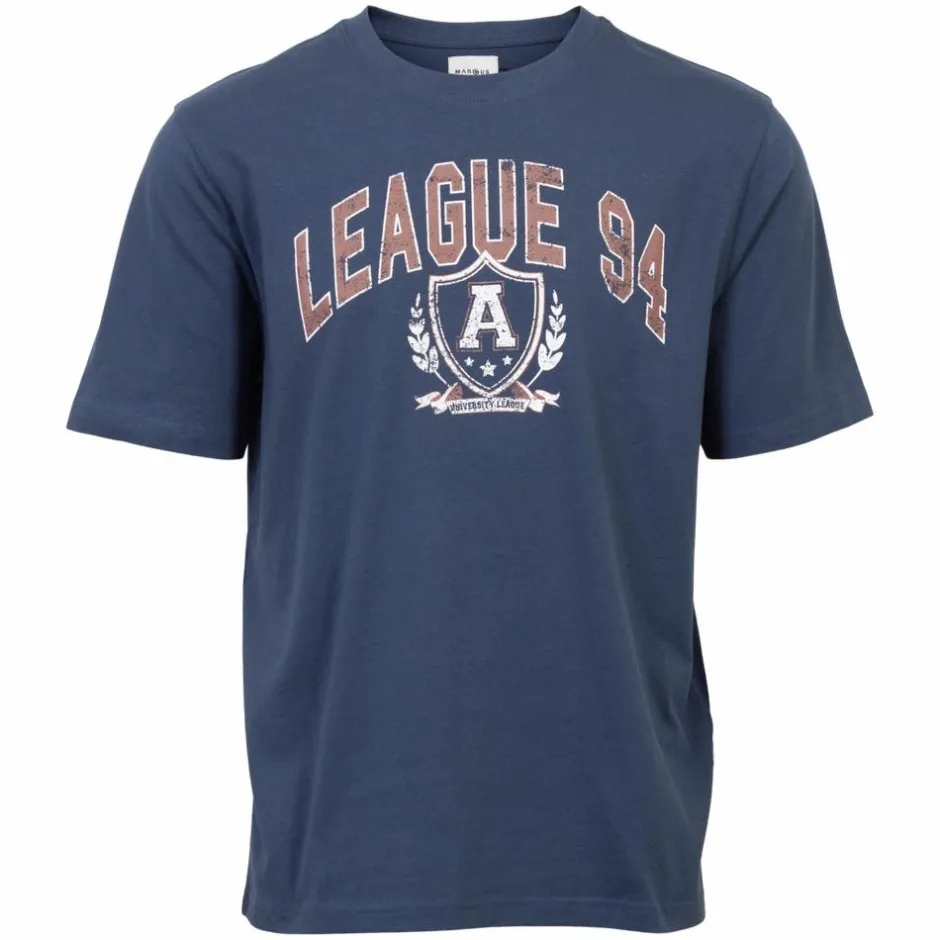 Best Marcus Boxy Herre T-shirt - Insignia Blue