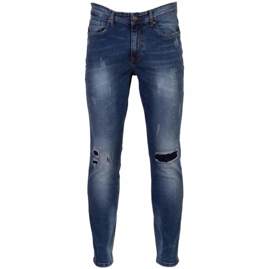 New Marcus Cutler Herre Jeans - Dirty Blue Used