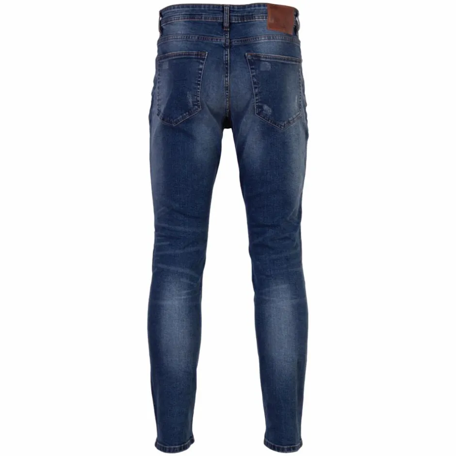 New Marcus Cutler Herre Jeans - Dirty Blue Used