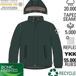 Sale Mikk-line Børne Vinterjakke m. BIONIC-FINISH® ECO coating - Chocolate Chip