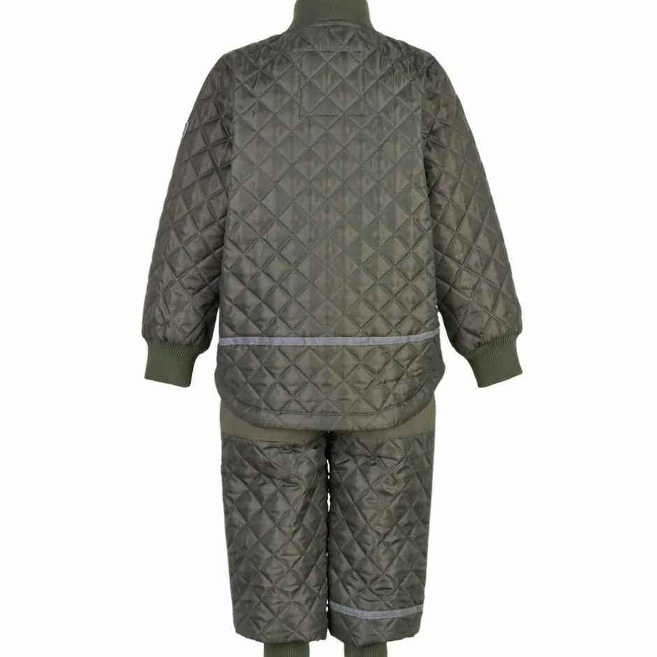 Clearance Mikk-line Drenge Termosæt m. BIONIC-FINISH® ECO coating - Dusty Olive