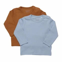 Best Minymo Børne Langærmet t-shirt i økologisk bomuld - Ashley Blue