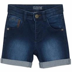 Minymo Børne Shorts i økologisk bomuld - Dark Blue Denim
